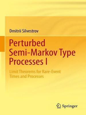 cover image of Perturbed Semi-Markov Type Processes I